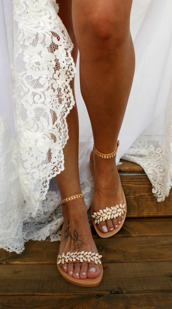 embellished sandals wedding