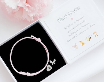 Einschulung Geschenk Mädchen, Schulkind Armband, Geschenkbox Schulanfang Schule