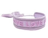 Embroidered Bracelet Friendship Bracelet Love Weave Bracelet Cotton Bracelet Knotted Woven Tassel Bracelet Statement