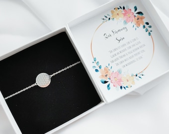 Firmung Geschenk Mädchen, Personalisiertes Geschenk Firmung Mädchen, Armband