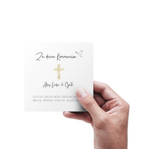 Kommunionsgeschenk Mädchen, Personalisiertes Geschenk Kommunion, personalisiertes Engel Armband mit Gravur imagen 3