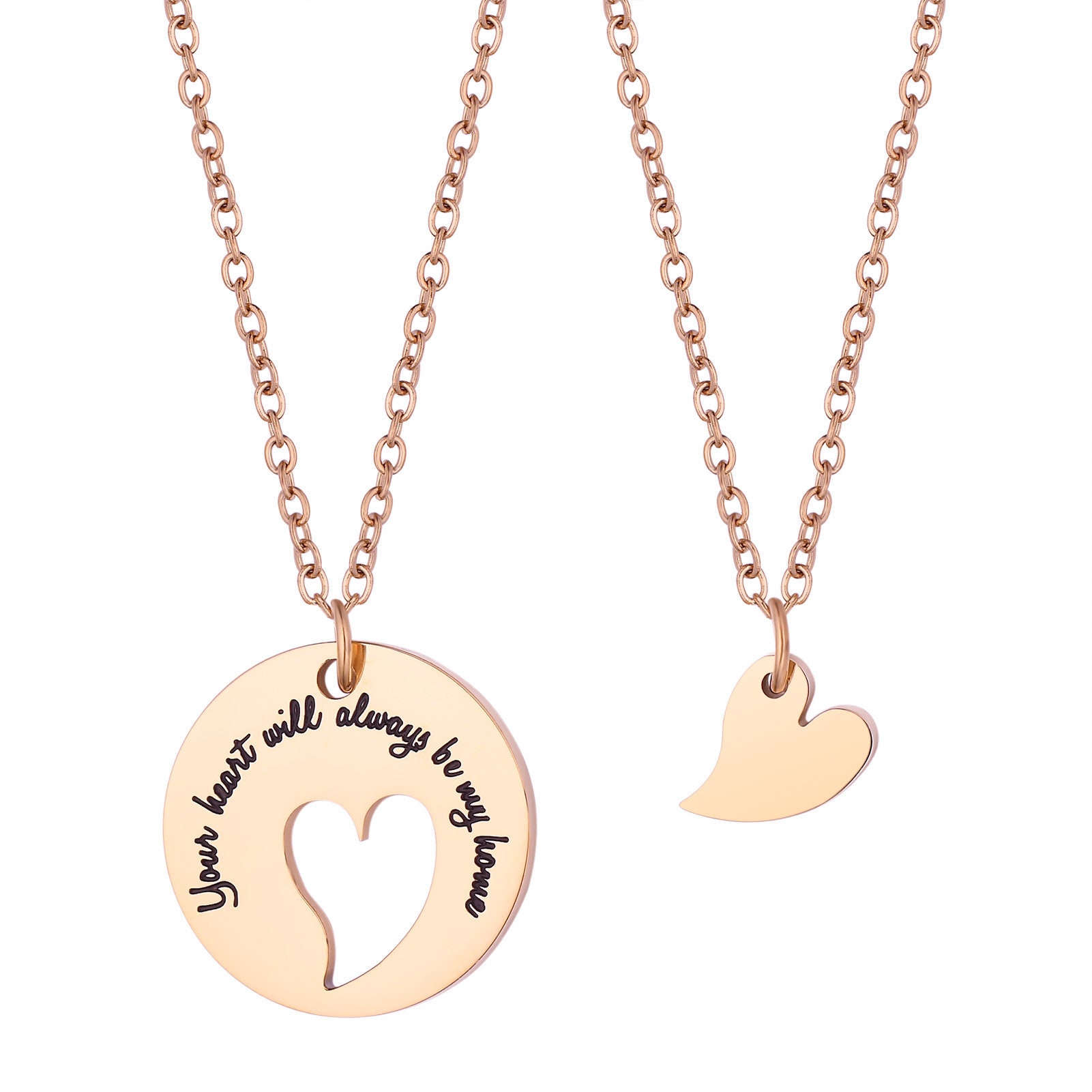 Mutter Tochter Kette gold Herz Geschenk Weihnachten Mama Etsy