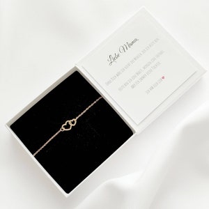 Geschenk Brautmutter, Herz Armband Edelstahl, Mutter der Braut Armband, Geschenk Brautmama Bild 5