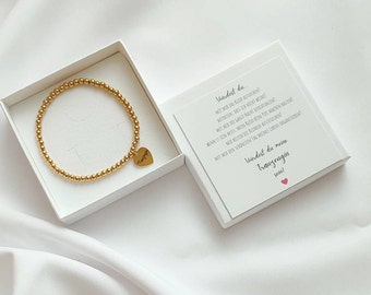 Trauzeugin fragen Armband, Trauzeugin Geschenk, Armband Herz gold, Willst du meine Trauzeugin sein Box mit Karte