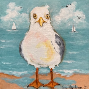Larry the Seagull (Beach Art)