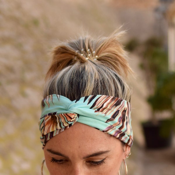 Tropical headband for women, spring summer hair band
