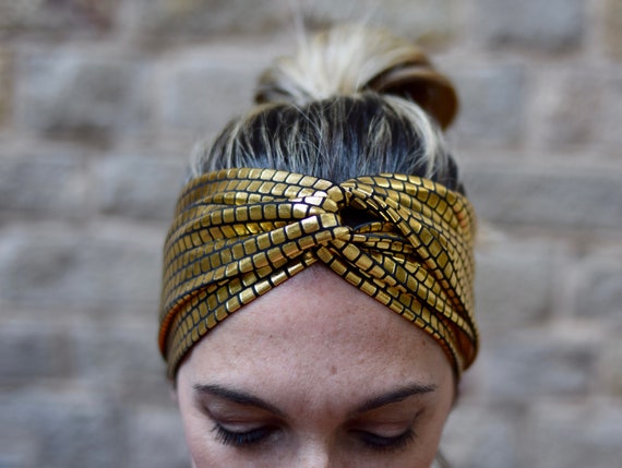 cassette definitief druk Gouden tulband hoofdbanden voor vrouwen Egyptische hoofddoek - Etsy België
