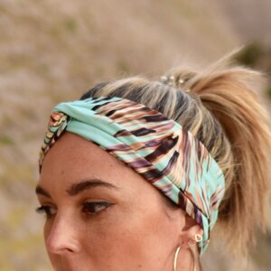Tropische hoofdband voor dames, lente zomer haarband afbeelding 2