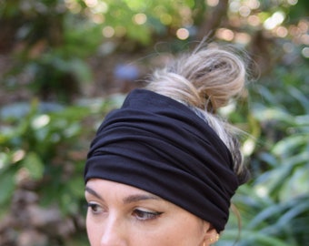 bewijs Heerlijk het winkelcentrum Womens Headband Black Wide Headbands for Women Yoga - Etsy Singapore