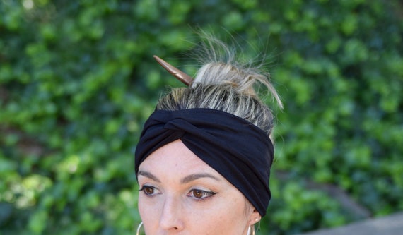 Diadema estilo turbante para mujer negra, cinta de pelo elástica -   México