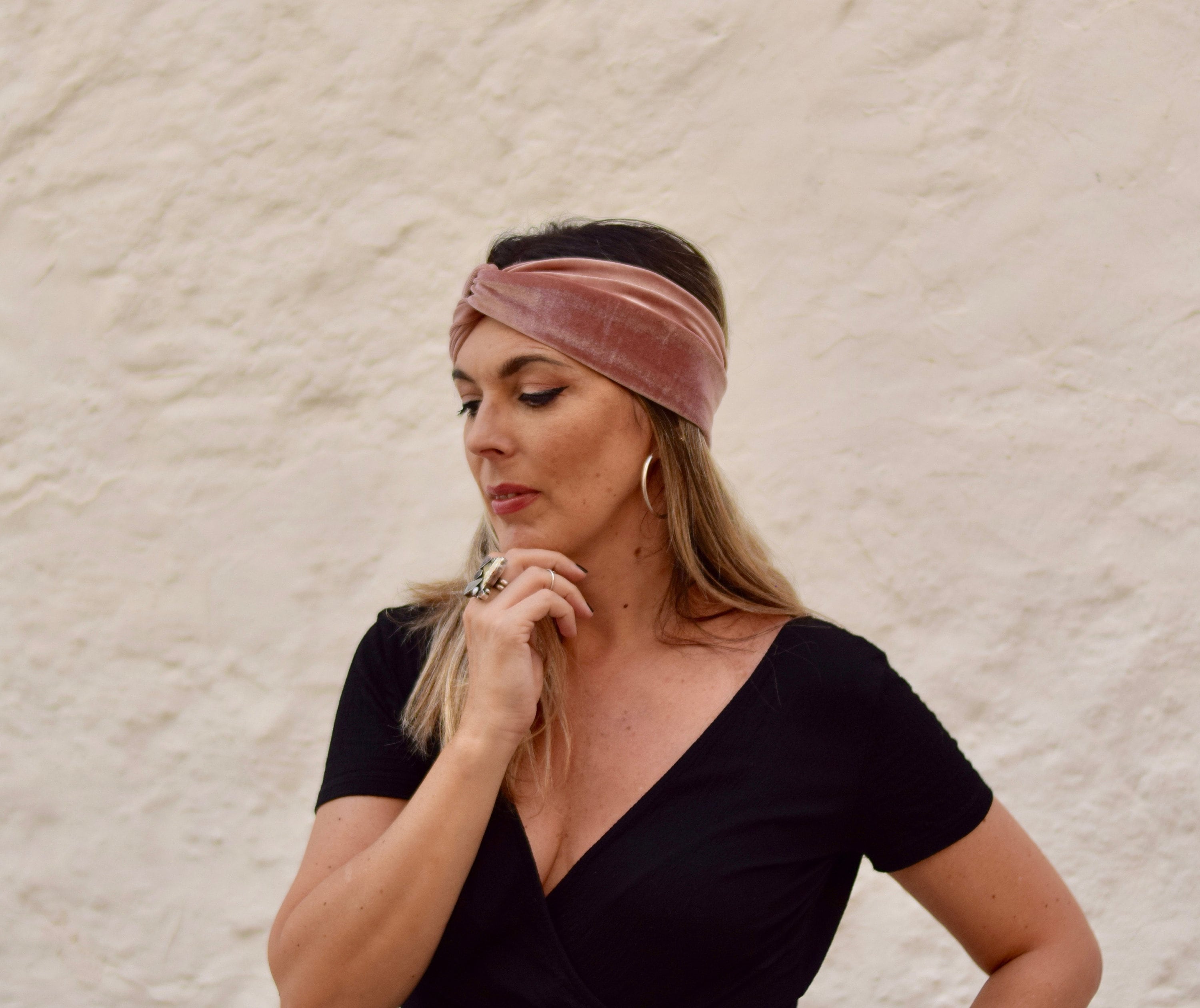 Diadema Ancha De Lana Grua Con Viento Fragante Pequeño Francés De Tilo Verde, Diadema De Ponja, Versión Retro Coreana De Accorios Para El Cabello - AliExprs