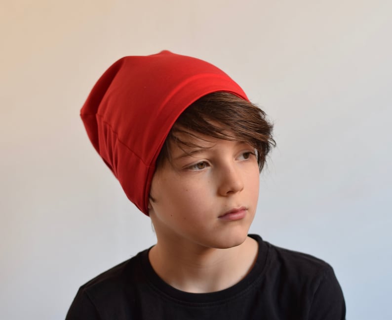 Father Son Matching Red Slouchy Beanie Photo Prop Ideas Etsy