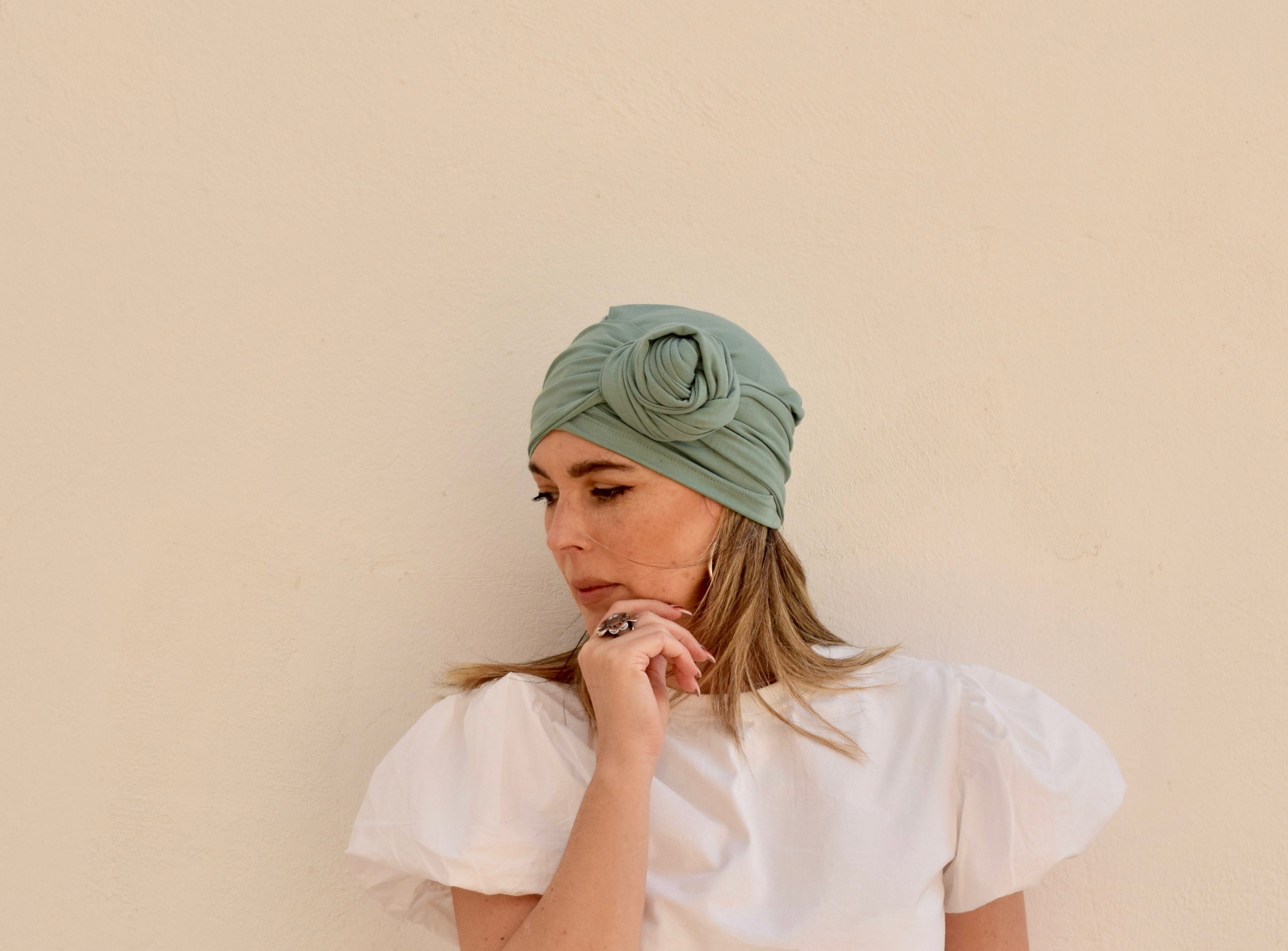 Berretto In Raso Setoso Per Donne - Copricapo Elegante Per Chemio, Yoga O Sonno, Morbido E Regolabile - Foto 7