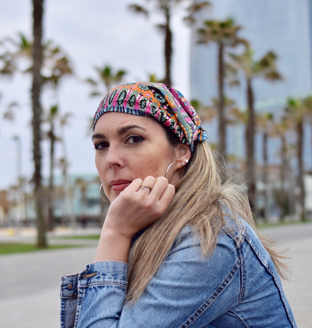 Colorful Bandana Headband for Women Hair Scarf Wrap Expandable Wide Headband Turban Bohemian Head Scarf Etsy