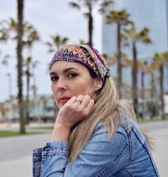 Diadema de pañuelo colorido para mujer bufanda de pelo - España