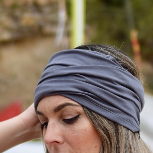 passagier wit Veel gevaarlijke situaties Wide Headbands for Women Tube Scarf Bandana - Etsy Denmark