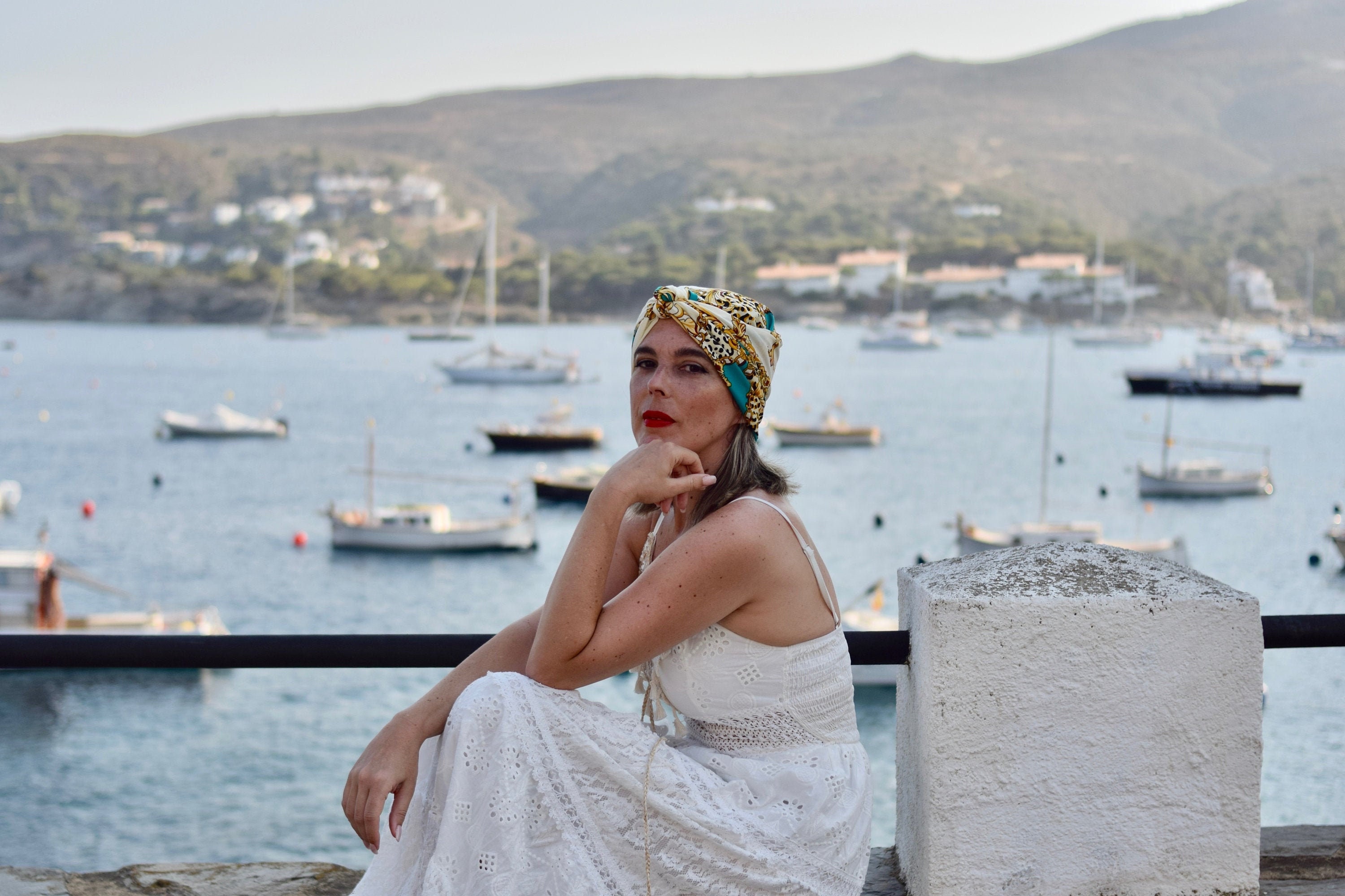 Roma fashion turban scarf for women, head bandana, boho headwrap, chemo headwear