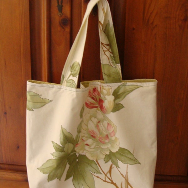 Sac cabas fleuri pour dame