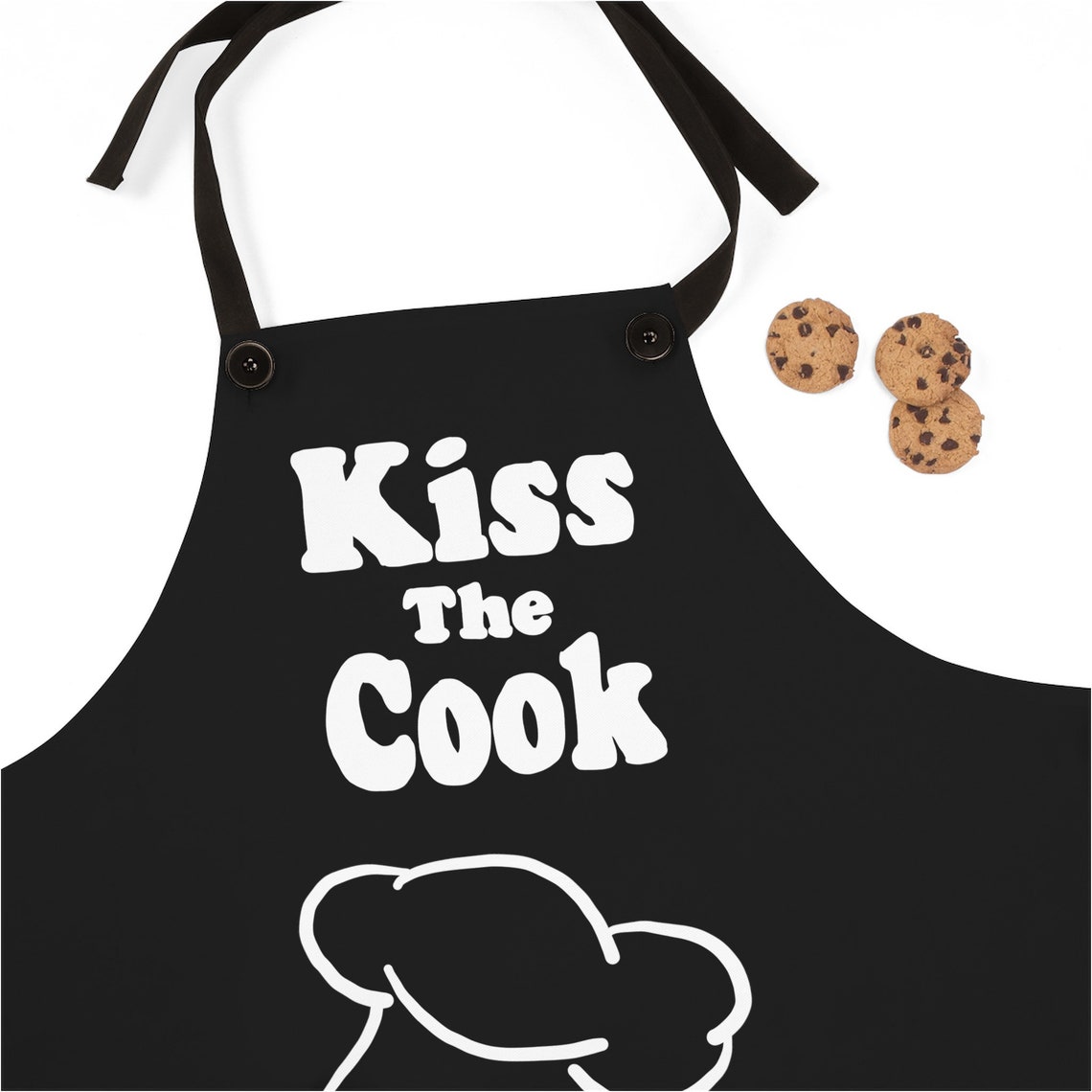 Kiss the Cook Apron BBQ Apron chefs apron Apron for men Etsy