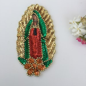 グアダルーペの聖母、刺繍されたメキシコのカトリックの聖像、聖ルピタ