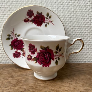 Queen Anne, cup and saucer, bone china