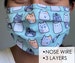 Nose wire face mask - 3 layer face mask - Cotton Polyester face mask - Cat face mask - Kitty face mask - No fog face mask- face mask glasses 