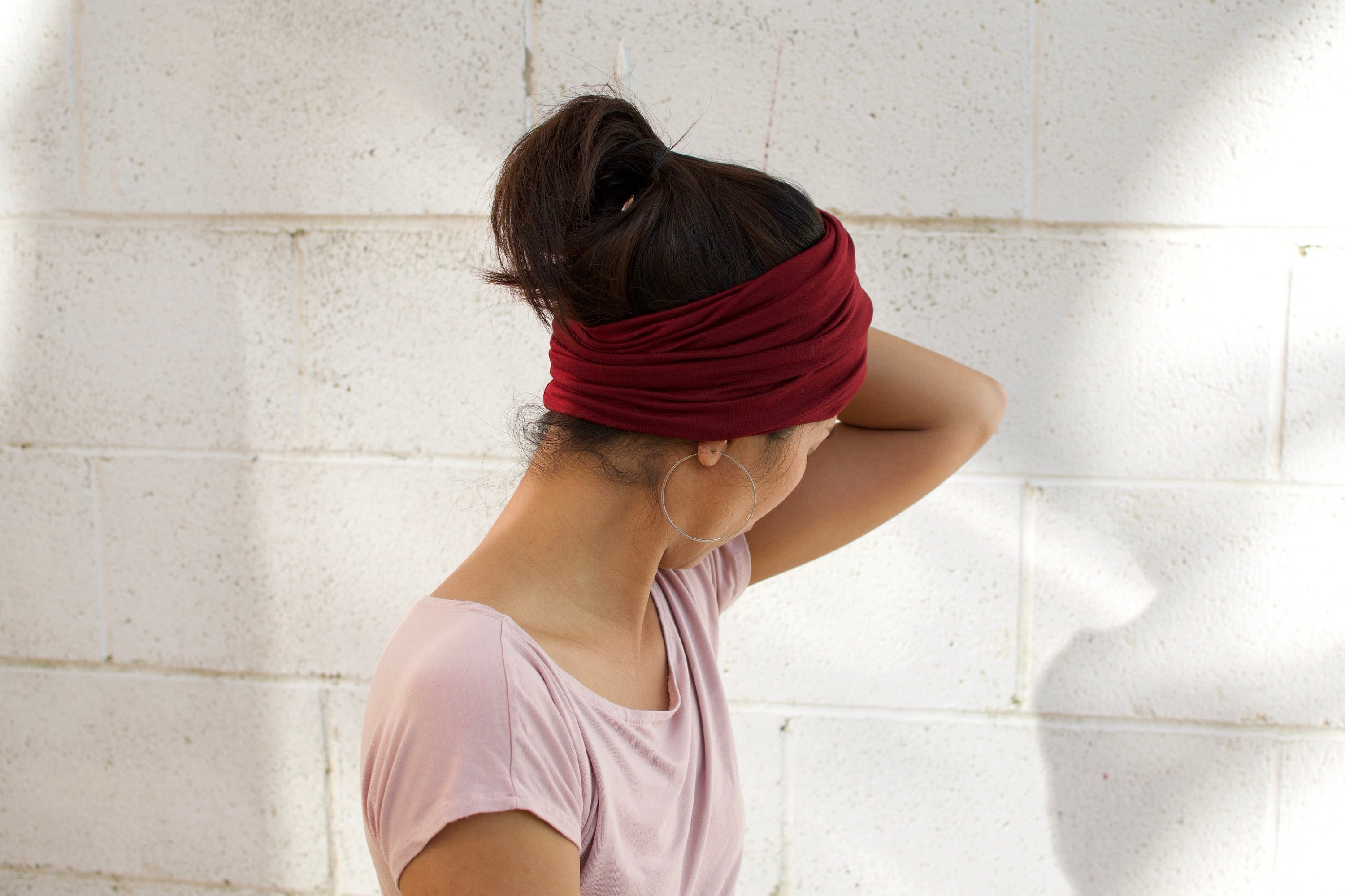 A-18 Rüben rot Stirnband doppelt breit / Doppel dick 100 % | Etsy