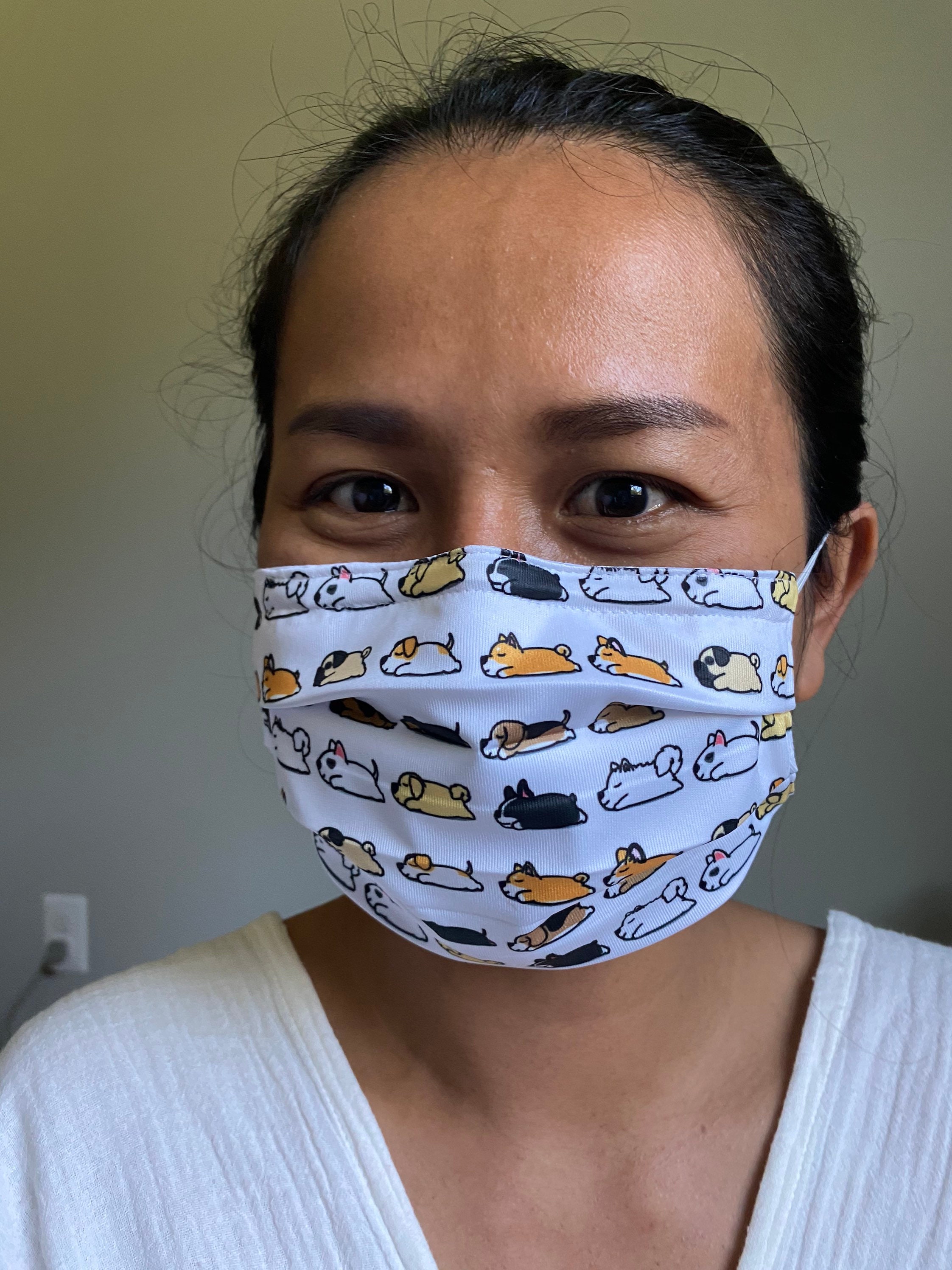 Nose wire face mask Folded face mask 3 layers face mask Etsy