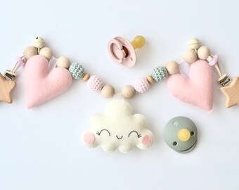 Stroller chain "Cloud", Pacifier chain for baby