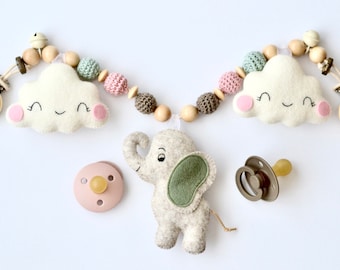 Kinderwagenketting met olifant