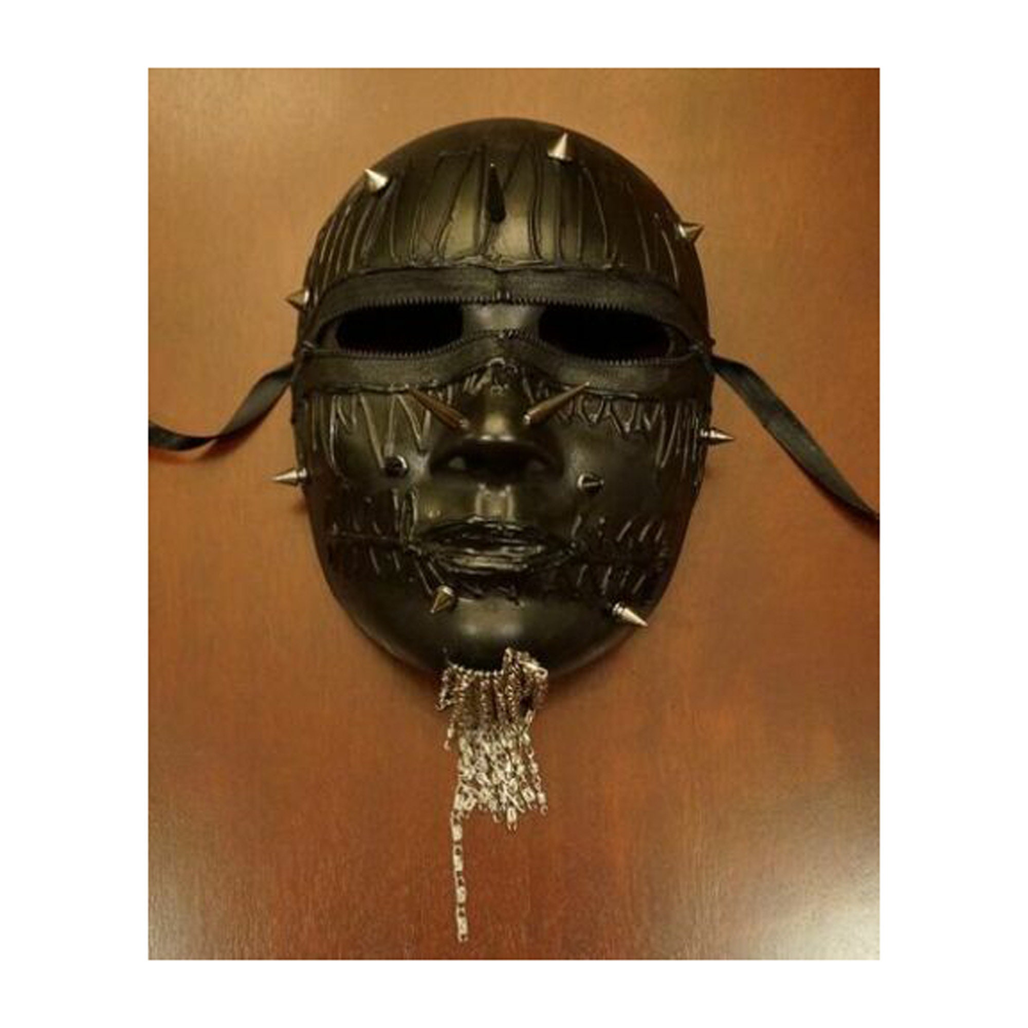 Black Night of Terror Spike Horror Face Mask Halloween Costume | Etsy