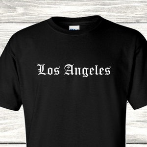 Los Angeles T-Shirt: Old English Cali Tee, SoCal Native Gift image 4