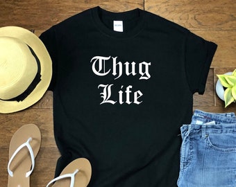 Thug Life Shirts Etsy - 2pac shirt roblox
