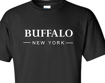 Buffalo T-Shirt,  New York Tee, Buffalo Tees, New York State Shirt, New York Native, Hometown Tee, Men's Unisex T Shirt Tee Shirts S-2XL