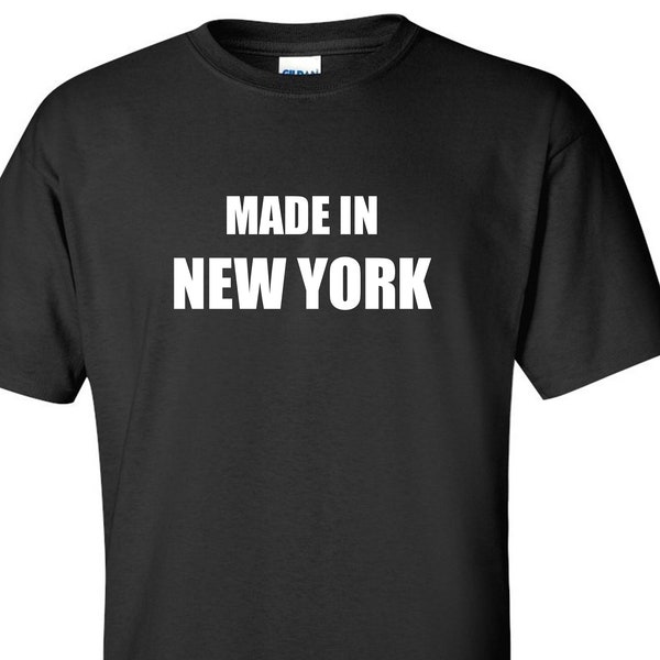 Made in New York T-Shirt, Brooklyn, Bronx Tees, NYC Tees, New York City Shirt, NYC Native, Home Tee, Men's Unisex Tee Shirt