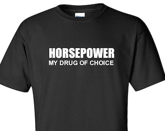 Horsepower T-Shirt, Race Car Mechanic Drag Racing Funny Tee Shirt