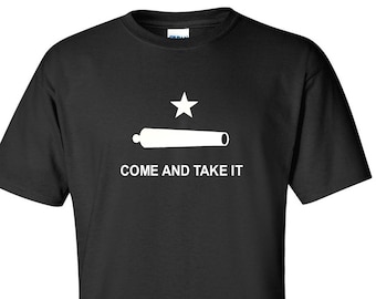 Texas Revolution T-Shirt Come And Take It Canon Texan Shirt S-2XL