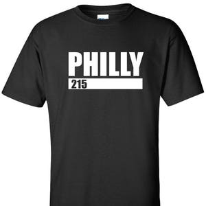 Philly T-Shirt Philadelphia PA 215 Area Code Swag Hometown Shirt Short Sleeve Tee Hip Hop Tee Shirts T Shirt