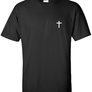 Front & Back Bible Verse T-Shirt Matthew 11:28 Jesus Tees Christian Cross God Church Christianity Faith Tee Shirt
