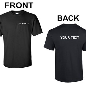 custom shirts front and back