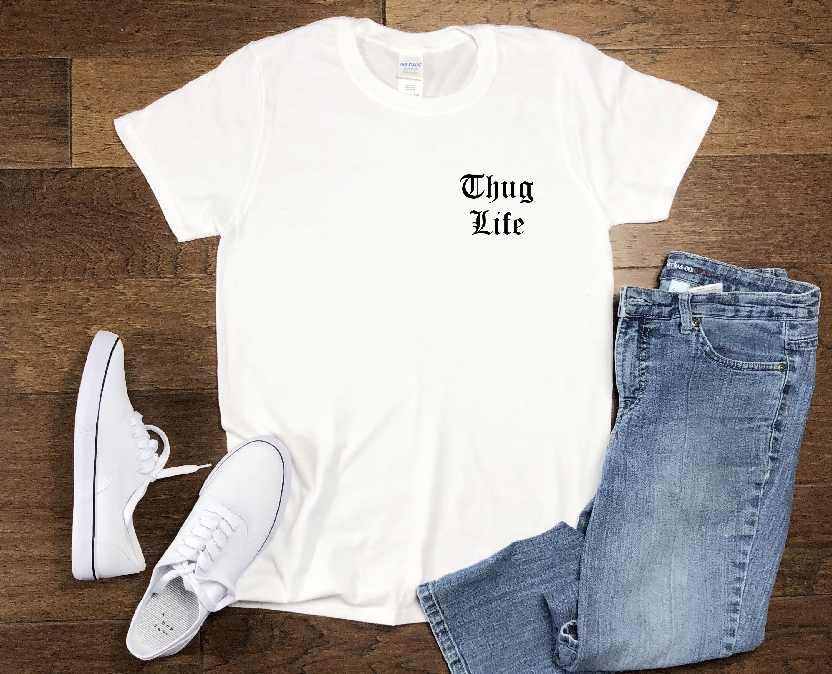 Thug Life Overthink T-Shirt black - - Online Hip Hop Fashion Store