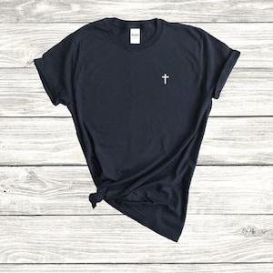 Christian Cross T-Shirt Jesus Christian Church Christianity Faith Shirt Short Sleeve Unisex Tee