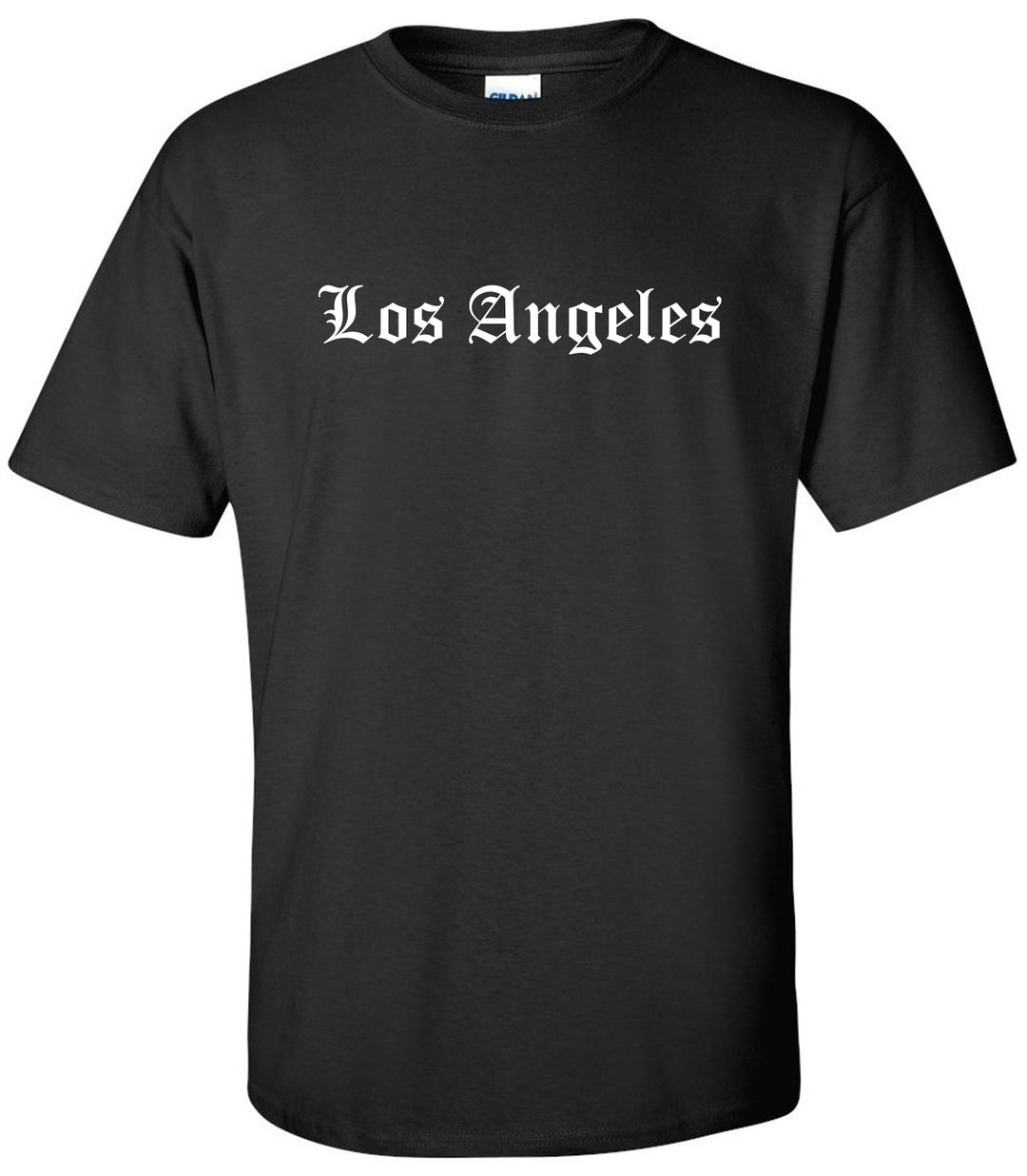 Camiseta de Los Ángeles: Old English Cali SoCal Tee - Etsy España