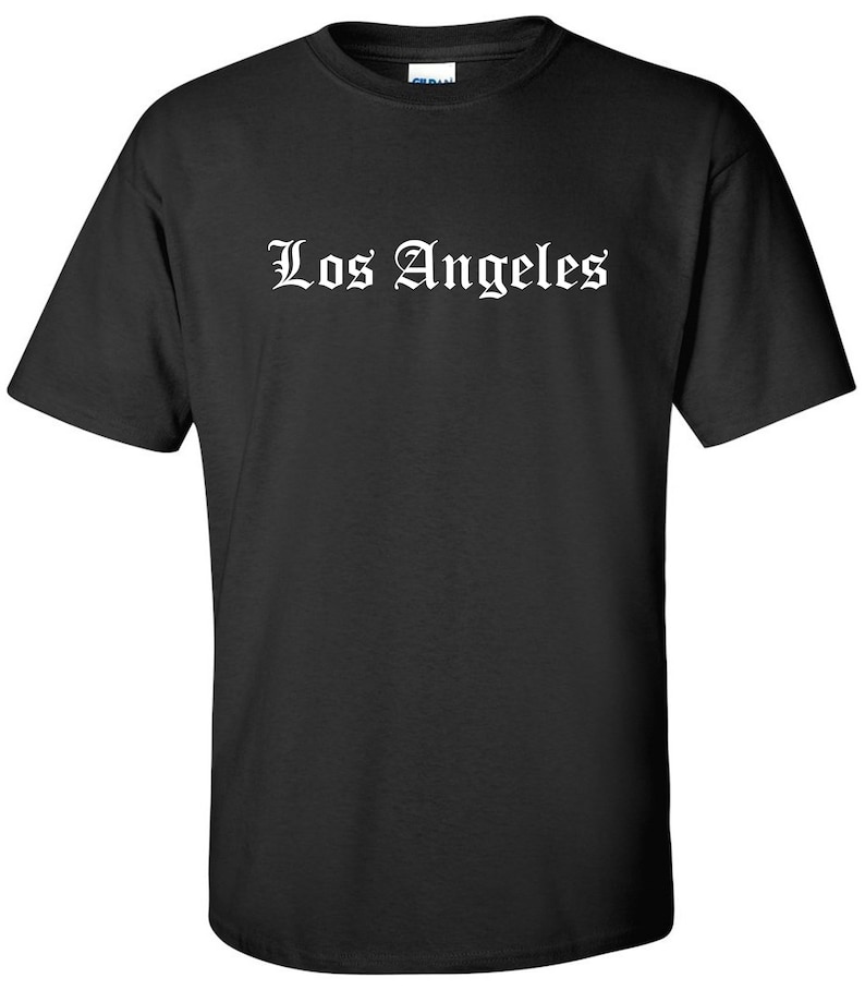 Los Angeles T-shirt Old English California Cali Tees Socal - Etsy