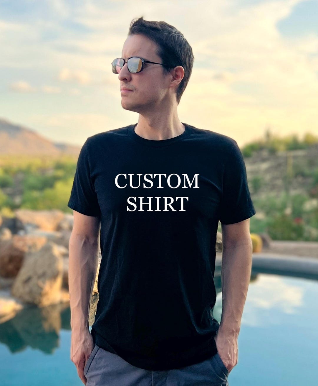 Custom Gym Shirt For Men - Personalized Workout Tee With Your Photo