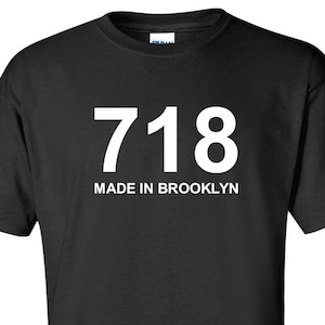 Brooklyn 718 Area Code T-Shirt: NYC Pride Tee