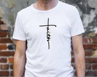 Christian Cross T-Shirt Faith Christianity Church Gift Unisex Shirt