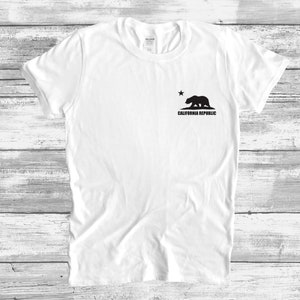 California Republic Bear T-Shirt: Cali Pride Cotton Tee