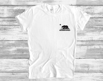 California Republic Bear T-Shirt: Cali Pride Cotton Tee