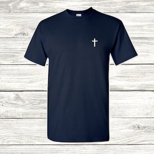 Christian Cross T-Shirt Jesus Christian Church Christianity Faith Shirt Short Sleeve Tee Shirts